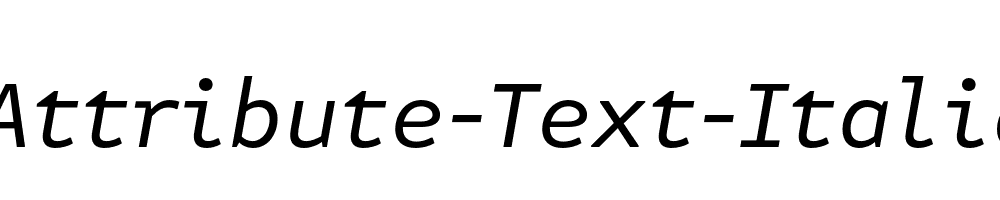 Attribute-Text-Italic