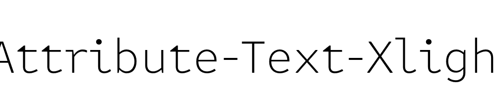 Attribute-Text-Xlight