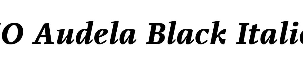 FSP DEMO Audela Black Italic Regular