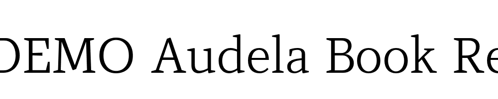 FSP DEMO Audela Book Regular