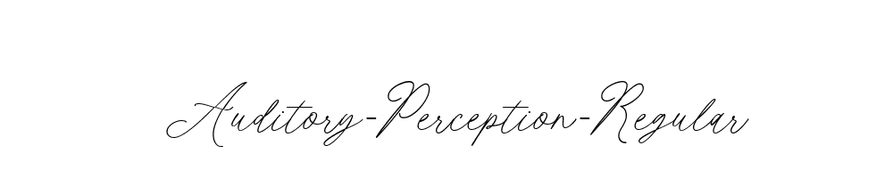 Auditory-Perception-Regular