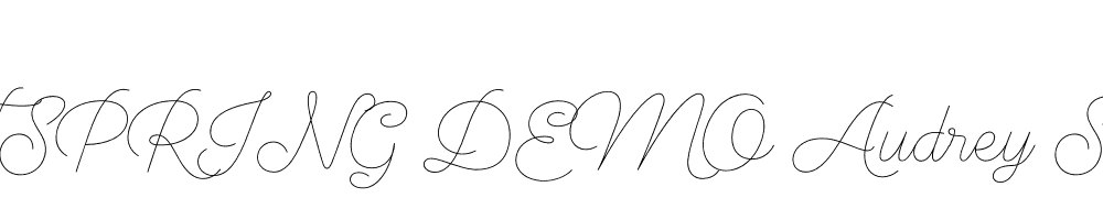  DEMO Audrey Script1 Thin