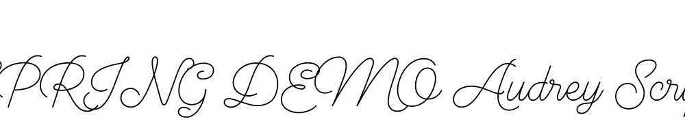  DEMO Audrey Script2 Regular