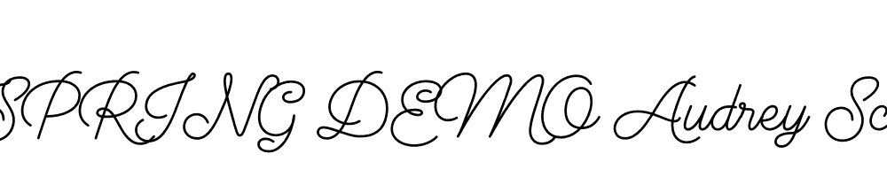  DEMO Audrey Script3 Bold