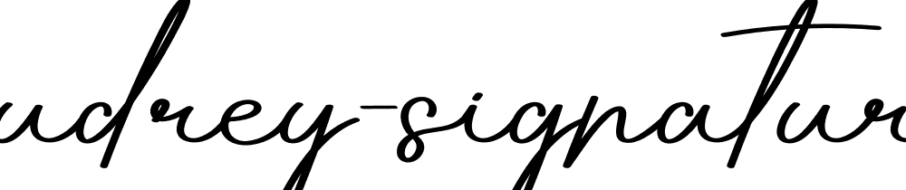 Audrey Signature