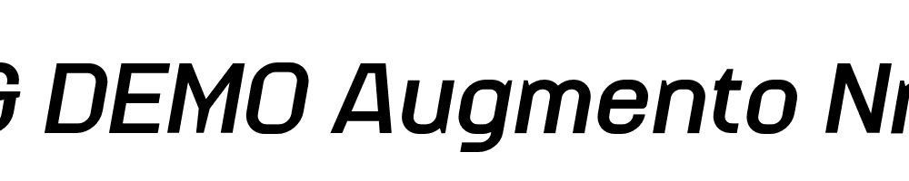  DEMO Augmento Nrm Bold Italic