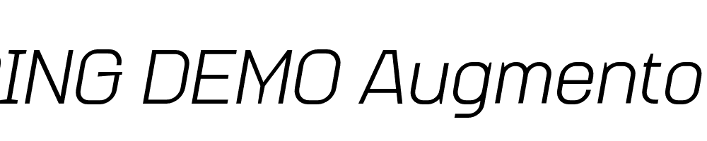  DEMO Augmento Nrm Italic