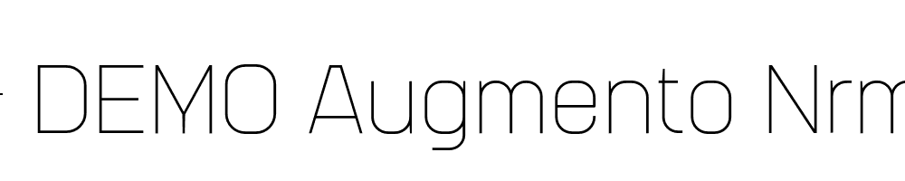  DEMO Augmento Nrm Thin Regular