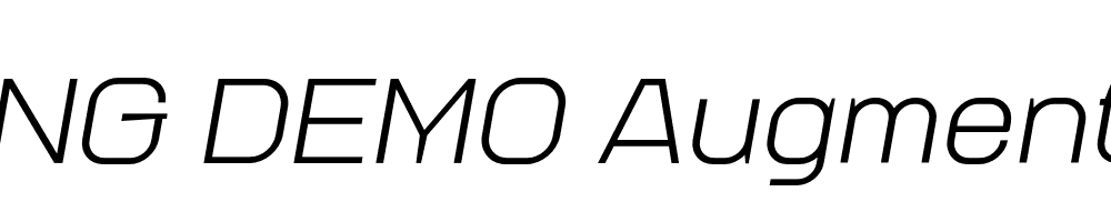  DEMO Augmento Xtd Italic