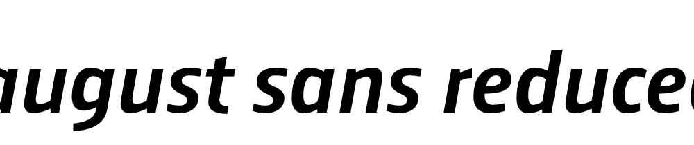 August Sans Reduced