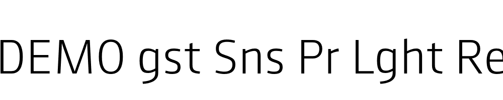 FSP DEMO gst Sns Pr Lght Regular