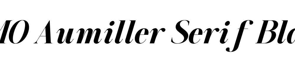 FSP DEMO Aumiller Serif Black Italic