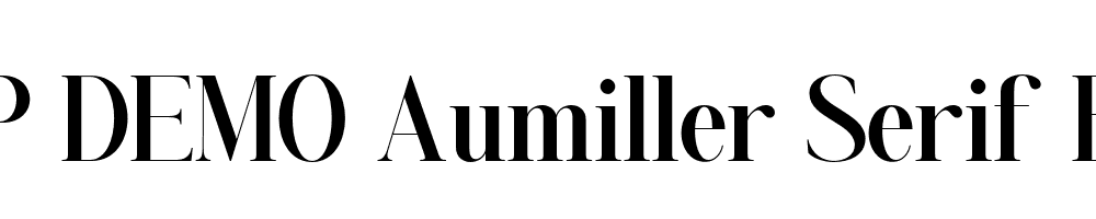 FSP DEMO Aumiller Serif Bold