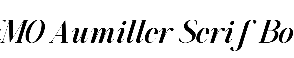 FSP DEMO Aumiller Serif Bold Italic