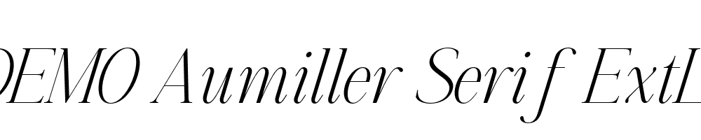 FSP DEMO Aumiller Serif ExtLt Italic