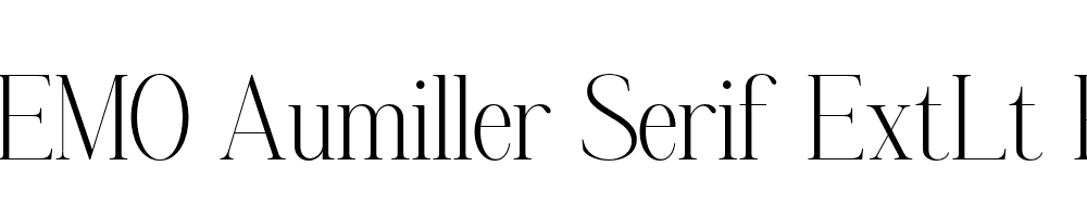 FSP DEMO Aumiller Serif ExtLt Regular