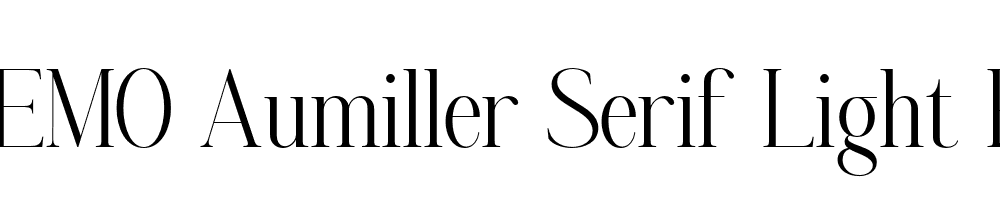 FSP DEMO Aumiller Serif Light Regular