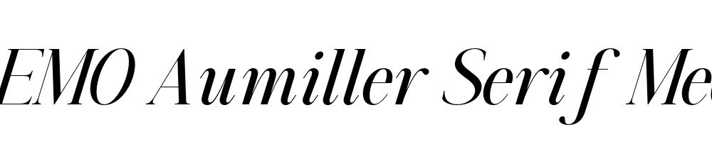 FSP DEMO Aumiller Serif Med Italic