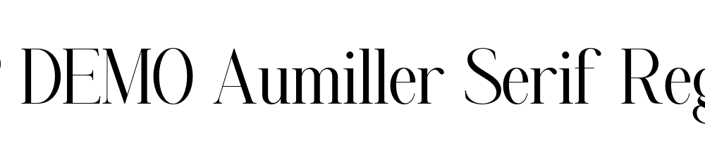 FSP DEMO Aumiller Serif Regular