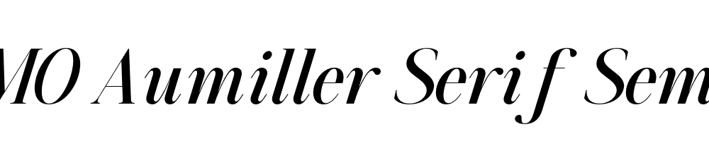 FSP DEMO Aumiller Serif SemBd Italic