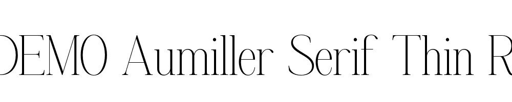 FSP DEMO Aumiller Serif Thin Regular