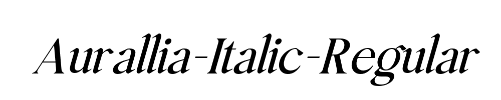 Aurallia-Italic-Regular