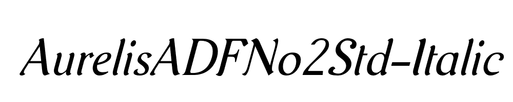 AurelisADFNo2Std-Italic