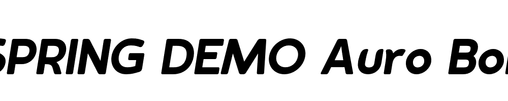  DEMO Auro Bold Italic