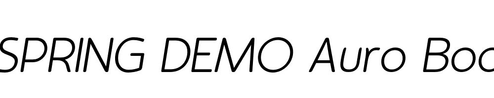  DEMO Auro Book Italic