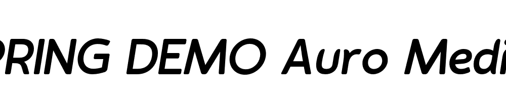  DEMO Auro Medium Italic