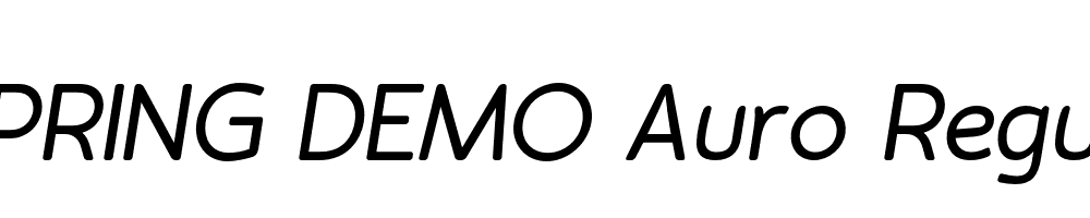  DEMO Auro Regular Italic