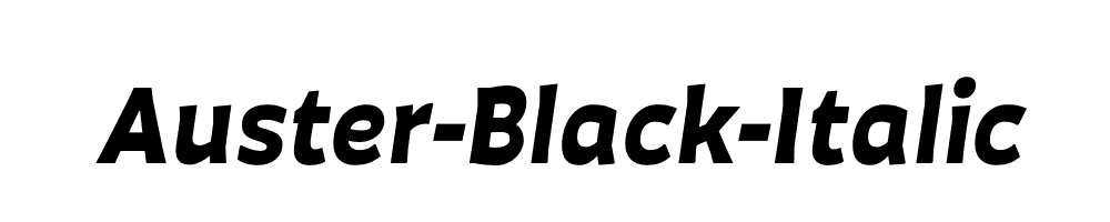 Auster-Black-Italic