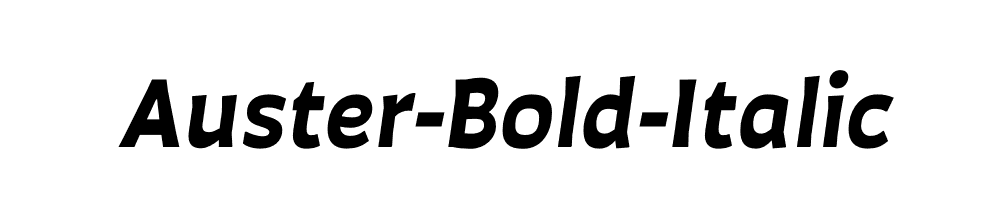 Auster-Bold-Italic