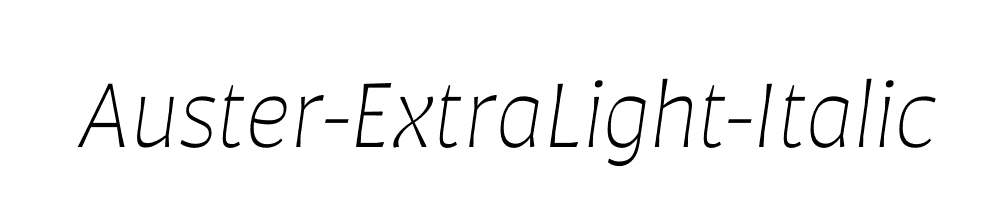 Auster-ExtraLight-Italic