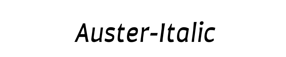 Auster-Italic