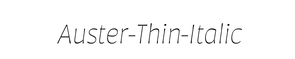 Auster-Thin-Italic