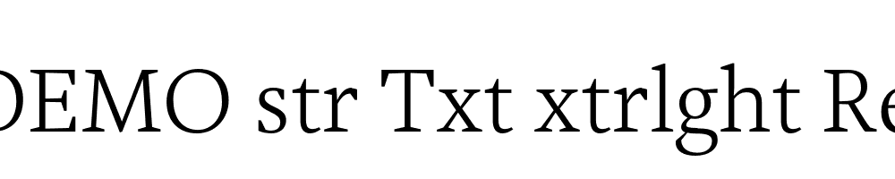 FSP DEMO str Txt xtrlght Regular
