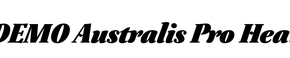  DEMO Australis Pro Heavy Heavy Italic