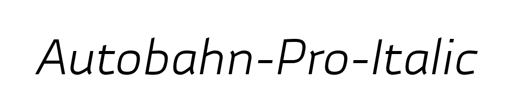 Autobahn-Pro-Italic