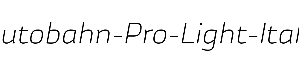 Autobahn-Pro-Light-Italic