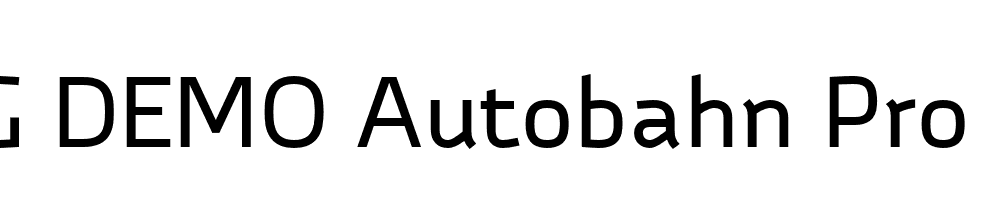  DEMO Autobahn Pro Light Regular