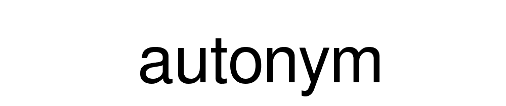 Autonym