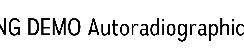  DEMO Autoradiographic Bk Regular