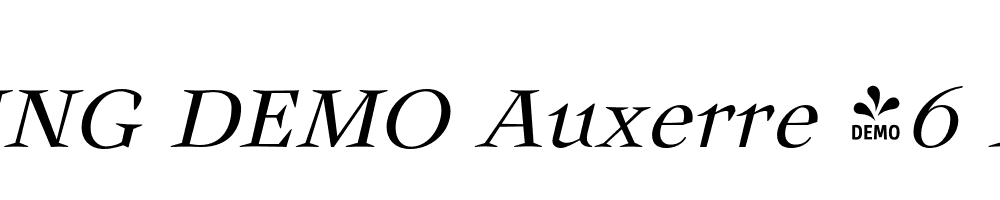  DEMO Auxerre 46 Light Italic