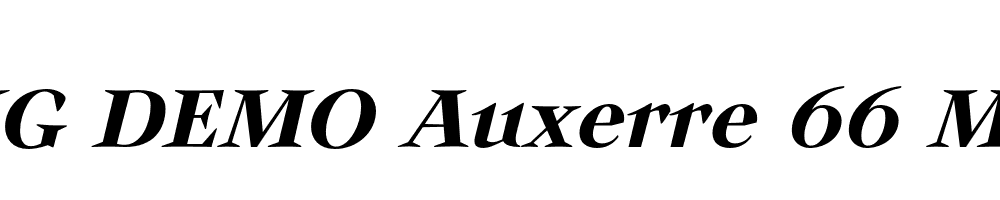  DEMO Auxerre 66 Medium Italic