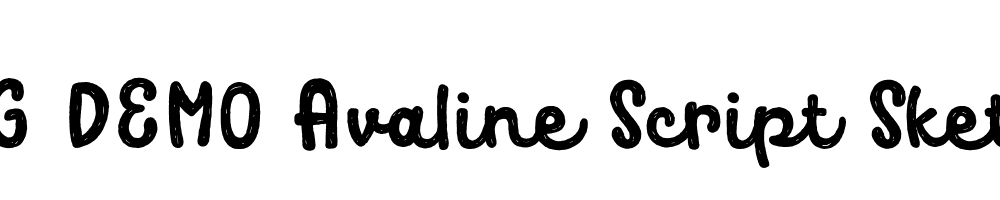  DEMO Avaline Script Sketch Regular