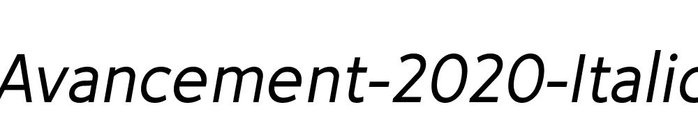 Avancement-2020-Italic