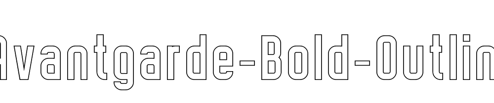 Avantgarde Bold Outline