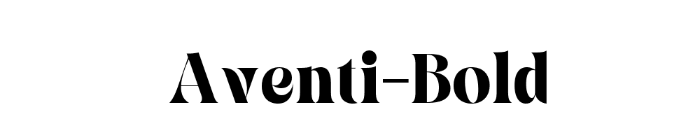 Aventi-Bold