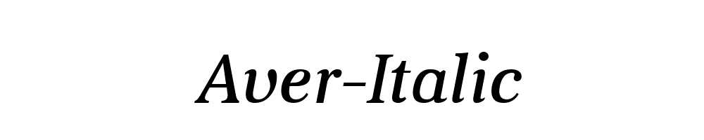 Aver-Italic